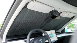 Windshield sun and privacy protection for Tesla Model Y