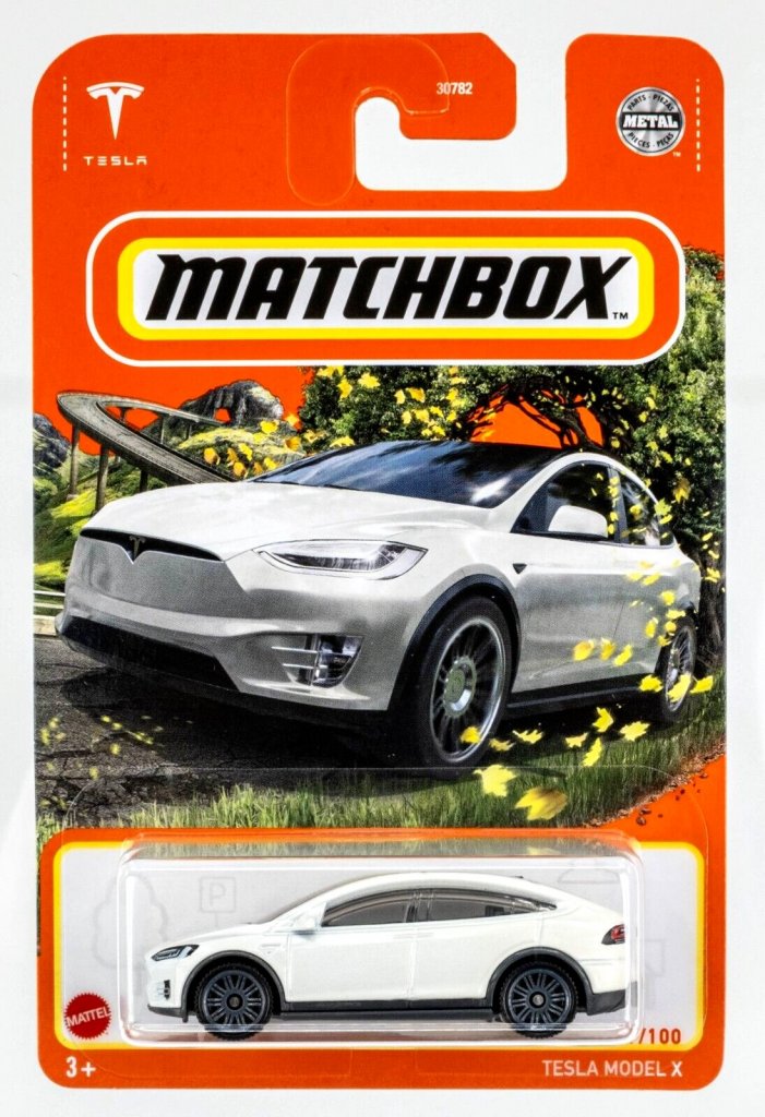 tesla matchbox car